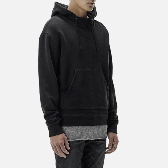 JOHN ELLIOT Kake Black Hoodie Sweatshirt - Picture 4 of 9